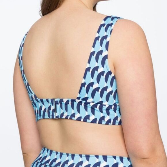 Eloquii Blue Swim Bikini Top - Picture 2 of 2